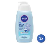 3x Nivea Baby 500 Ml. Shampoo + Corpo Dispenser 80512