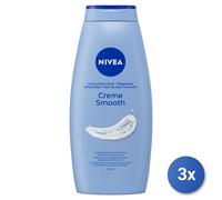 3x Nivea Bagno 750 Ml. Creme Smooth