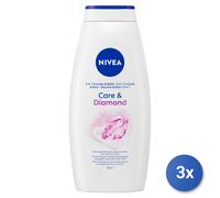 3x Nivea Bagno 750 Ml. Diamond Touch