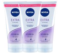 3x Nivea Gel Extra Strong Styling Con Vitamina B3 Extra Strong 150 ml
