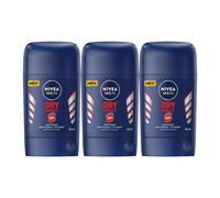 3x NIVEA MEN Dry Impact Anti-Traspirant Stick 50ml 48h Dual Protect Fresh