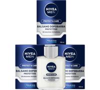 3X Nivea Men Protect & Care Balsamo Dopobarba Aloe Vera B5 100Ml After Shave 3PZ