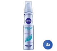 3x Nivea Schiuma Capelli 150 Ml. 4 Volume