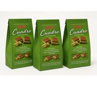 3x Novi Cuadro Pistacchio Praline al Cioccolato e Crema al Pistacchio 450g