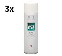 3x Nuovo Autoglym Vetro Spray Detergente Acrilico Perspex 450ml Omaggio