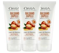 3x Omia Balsamo Ecologico Con Olio Di Argan Nutriente Capelli Secchi 180 ml
