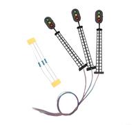 3X OO Segnale 3 Aspetti LED Segnale 12V DC Modellino