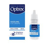 3x Optrex Gocce oculari abbaglianti per occhi secchi e opachi Ravviva istantaneamente 10ml