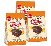 3X Orange Brownies Tortine al Cioccolato con Pezzi di Arancia per mr. brownie 200g