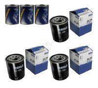 3X Original MAHLE / KNECHT Filtro Olio OC 194 + 3X SCT Pulizia Motore
