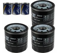 3X Original MAHLE / KNECHT Filtro Olio OC 21 + 3X SCT Flush Motore