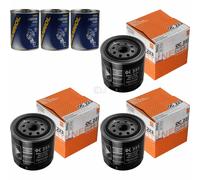 3X Original MAHLE / KNECHT Filtro Olio OC 223 + 3X SCT Flush Motore