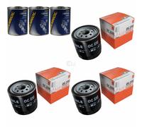 3X Original MAHLE / KNECHT Filtro Olio OC 232 + 3X SCT Flush Motore