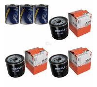 3X Original MAHLE / KNECHT Filtro Olio OC 295 + 3X SCT Flush Motore