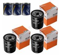 3X Original MAHLE / KNECHT Filtro Olio OC 369 + 3X SCT Flush Motore