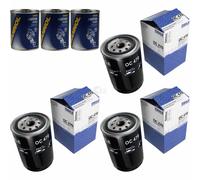 3X Original MAHLE / KNECHT Filtro Olio OC 470 + 3X SCT Pulizia Motore
