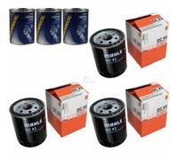 3X Original MAHLE / KNECHT Filtro Olio OC 93 + 3X SCT Flush Motore