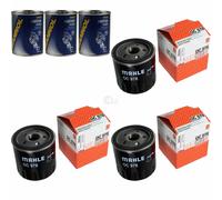 3X Original MAHLE / KNECHT Filtro Olio OC 978 + 3X SCT Flush Motore