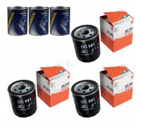 3X Original MAHLE / KNECHT Filtro Olio OC 981 + 3X SCT Flush Motore