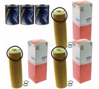 3X Original MAHLE / KNECHT Filtro Olio OX 183/5D + 3X SCT Pulizia Motore