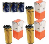 3X Original MAHLE / KNECHT Filtro Olio OX 196/1D1 + 3X SCT Pulizia Motore