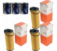 3X Original MAHLE / KNECHT Filtro Olio OX 196/1D1 + 3X SCT Pulizia Motore
