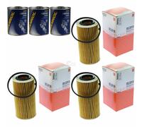 3X Original MAHLE / KNECHT Filtro Olio OX 379D + 3X SCT Pulizia Motore