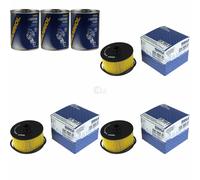 3X Original MAHLE / KNECHT Filtro Olio OX 968D + 3X SCT Pulizia Motore