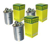 3X Original MANN-FILTER Filtro Carburante WK 842/12 X Fuel Filter