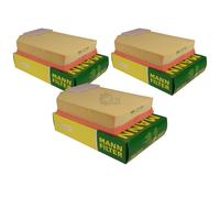 3X Original MANN-FILTER Filtro Dell'Aria C 33 194