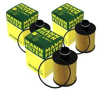 3X Original MANN-FILTER Filtro Olio HU 7004/1 X Filtro Olio