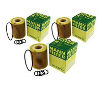 3X Original MANN-FILTER Filtro Olio HU 820/1 Y Per Opel Astra J Caravan