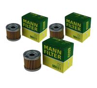 3X Original MANN-FILTER Filtro Olio MH 51