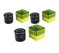3X Original MANN-FILTER Filtro Olio MW 64/1