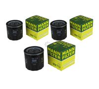 3X Original MANN-FILTER Filtro Olio MW 713