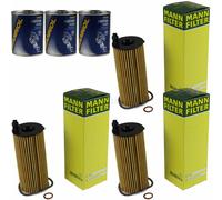 3X Original MANN Filtro Olio HU 6014 Z + 3X SCT Flush Motore