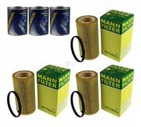 3X Original MANN Filtro Olio HU 719/6 X + 3X SCT Flush Motore