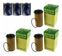 3X Original MANN Filtro Olio HU 820/2 X + 3X SCT Flush Motore
