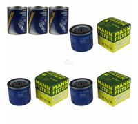 3X Original MANN Filtro Olio W 712/16 + 3X SCT Flush Motore