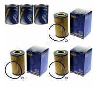 3X Original SCT Filtro Olio SH 424 P + 3X SCT Flush Motore