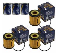 3X Original SCT Filtro Olio SH 4787 P + 3X SCT Flush Motore