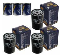3X Original SCT Filtro Olio SM 137 + 3X SCT Flush Motore