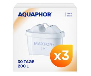 3x Originale Aquaphor Filtro Acqua Maxfor + H per Duro Acqua,Extra Protezione