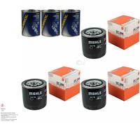 3x Originale Mahle / Knecht Filtro Olio Oc 288+3x Sct Motore Rosso Lavaggio