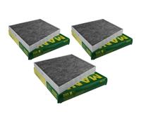 3x Originale Mann Filter Aerazione per Interni Filtro Antipolline Aria Abitacolo