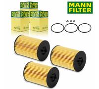 3X Originale Mann Filter Filtro Olio per Audi A4 Seat Skoda Octavia VW