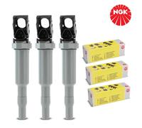 3x Originale NGK Modulo Accensione Bobina Per BMW 1ER E87 3ER E90 5ER E60 6ER