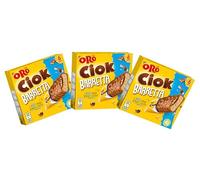 3X Oro Ciok Barrette Ricoperte di Cioccolato al Latte con Ripieno di Cacao e Riso Soffiato 162g [3 Confezioni]