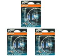 3X OSRAM COOL BLUE INTENSE W5W DUOPACK Lampadine 12V W21x95d