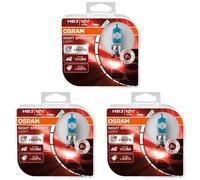 3X OSRAM NIGHT BREAKER HB3 DuoBox 3200 K 1700 Lm Lampadina